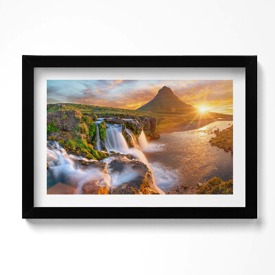 Obraz w ramie Pejzaż natury o zachodzie słońca