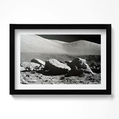 Obraz w ramie Zdjęcie skał na Księżycu NASA