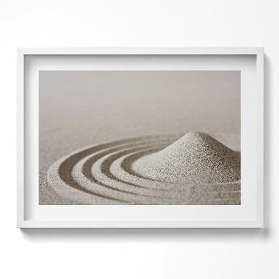 Obraz w ramie Zen - górka piasku w stylu boho