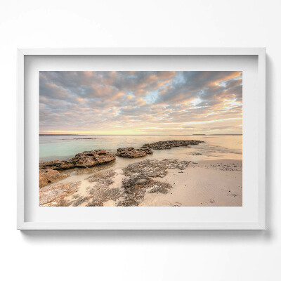 Obraz w ramie Pejzaż plaży morza i nieba