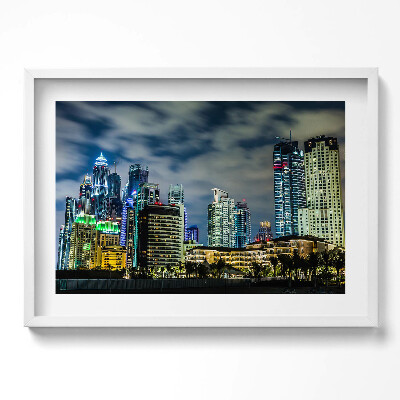 Obraz w ramie Wielkie miasto nocą