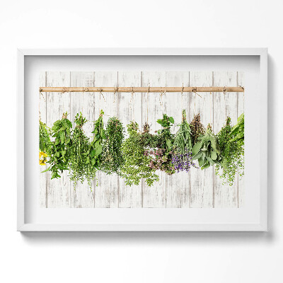 Obraz w ramie Suszone zioła i rośliny