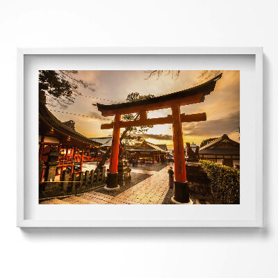 Obraz w ramie Japońska brama - azjatycka architektura