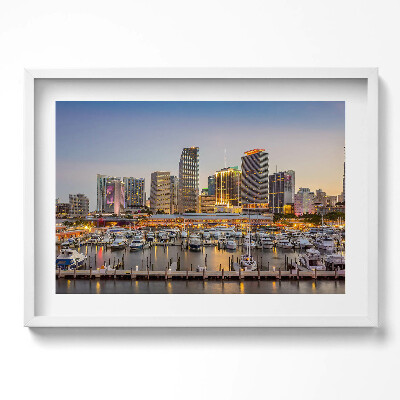 Obraz w ramie Panorama wielkiego miasta