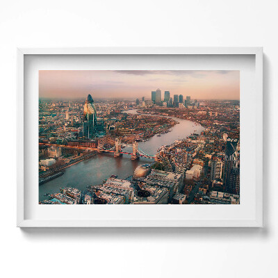 Obraz w ramie Londyn z lotu ptaka