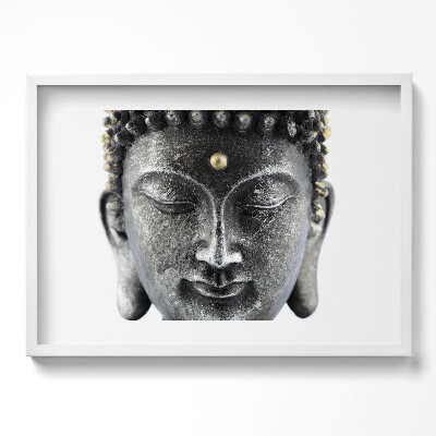Obraz w ramie Głowa posążka Buddy