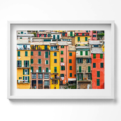 Obraz w ramie Kolorowe budynki architektura