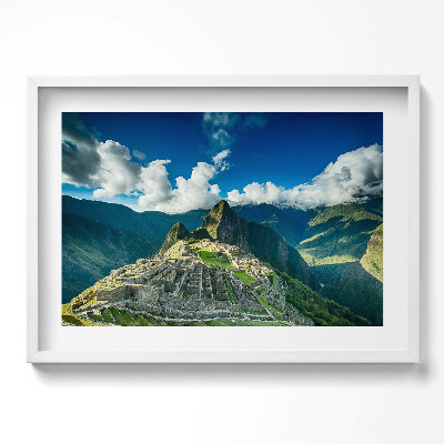 Obraz w ramie Widok na Machu Picchu