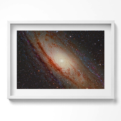 Obraz w ramie Kosmos galaktyka i gwiazdy