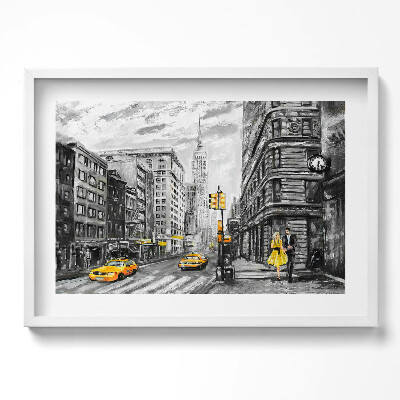 Obraz w ramie Ulice Empire State Building