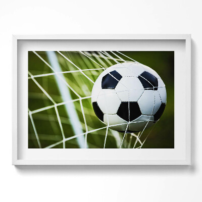 Obraz w ramie Piłka w bramce
