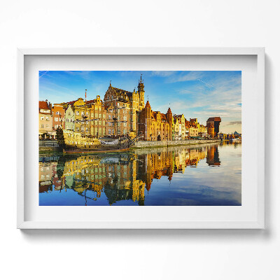 Obraz w ramie Gdańsk Motława