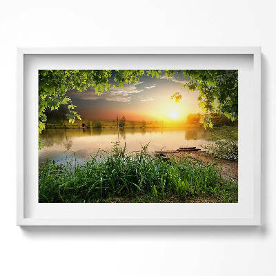 Obraz w ramie Zachód słońca, letnie dni