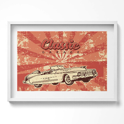 Obraz w ramie Grunge Vintage Retro auto