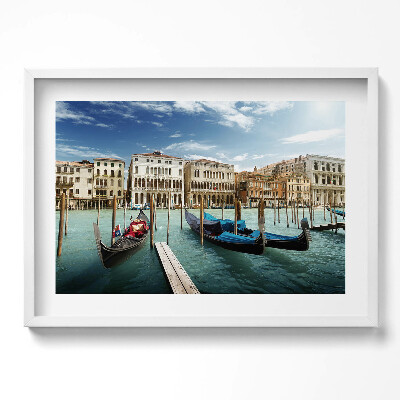 Obraz w ramie Gondole Wenecja Włochy