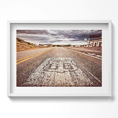 Obraz w ramie Route 66 Amerykańska droga stanowa