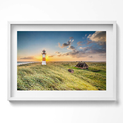 Obraz w ramie Latarnia morska w List na Sylt