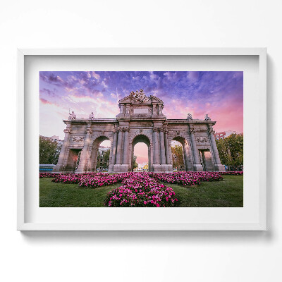 Obraz w ramie Drzwi Alcala Madryt Hiszpania