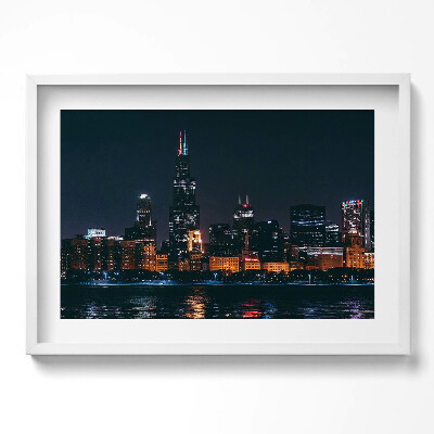 Obraz w ramie Pejzaż miejski Chicago