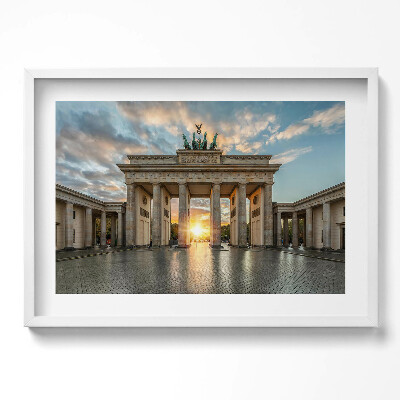 Obraz w ramie Brama Brandenburska w Berlinie