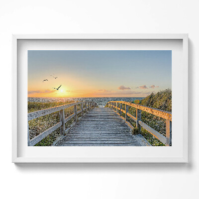 Obraz w ramie Wakacje na plaży w Niemczech