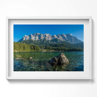 Obraz w ramie Szczyt Zugspitze Niemcy