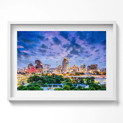 Obraz w ramie Krajobraz miasta San Antonio
