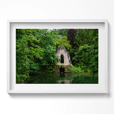 Obraz w ramie Ruiny starej kaplicy Chamonix Francja