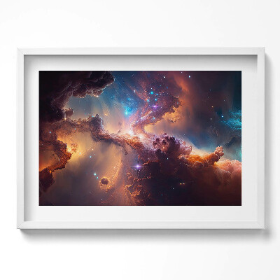 Obraz w ramie Świat gwiazdy kosmos