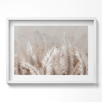 Obraz w ramie Roślinność boho liście