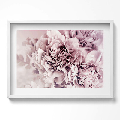 Obraz w ramie Bladoróżowe piwonie płatki