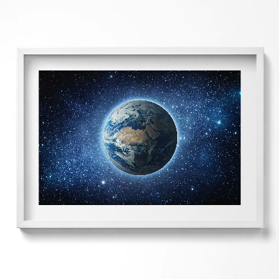 Obraz w ramie Planeta Ziemia w kosmosie