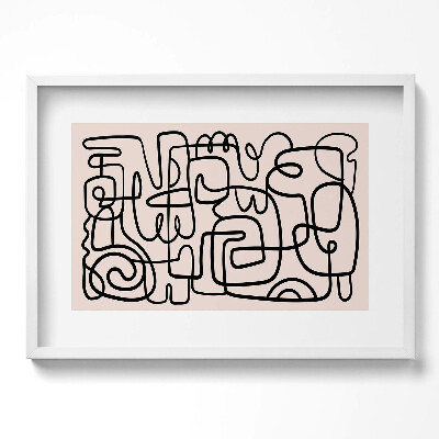 Obraz w ramie Sztuka abstrakcyjne kształty