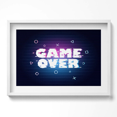 Obraz w ramie Stylizowany napis dla gracza 