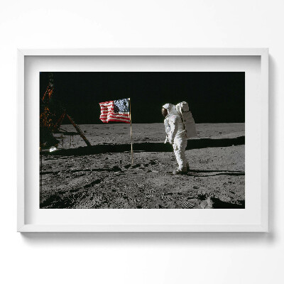 Obraz w ramie Lądowanie na Księżycu - zdjęcie NASA