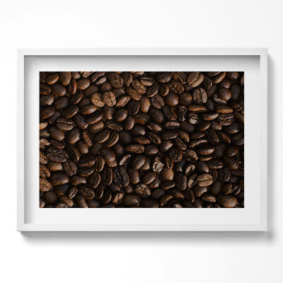 Obraz w ramie Ziarna kawy arabica