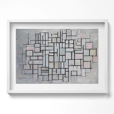 Obraz w ramie Sztuka nowoczesna - szkic geomeryczny