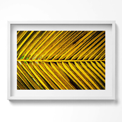 Obraz w ramie Złociste liście rośliny