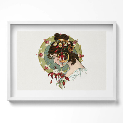 Obraz w ramie Portret pięknej kobiety