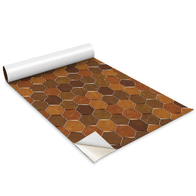 Folia ozdobna Brązowe heksagony