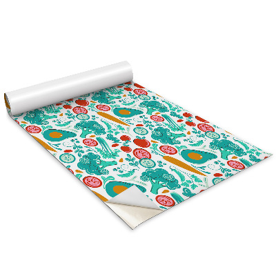 Okleina meblowa Rysunkowe warzywa i owoce