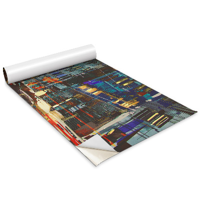 Okleina meblowa Zatłoczone miasto nocą