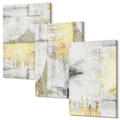 Zestaw obrazów tryptyk na ścianę Abstrakcyjne minimalistyczne modne wzory malarskie