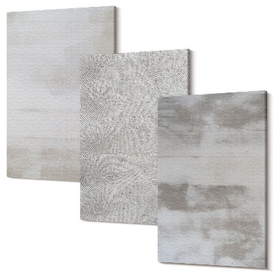 Zestaw obrazów tryptyk na ścianę Nowoczesne struktury tekstury w minimalistycznym stylu