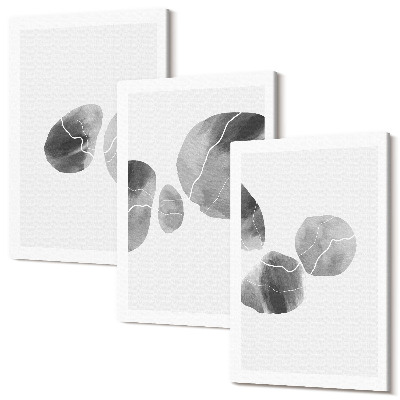 Zestaw obrazów na płótnie tryptyk Plam farb abstrakcyjne malarstwo minimalistyczne