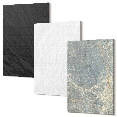 Zestaw obrazów tryptyk na ścianę Różne kolory eleganckich struktur kamiennych