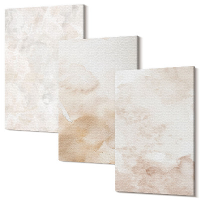 Zestaw obrazów na płótnie tryptyk Modne tekstury w pastelowych jasnych barwach