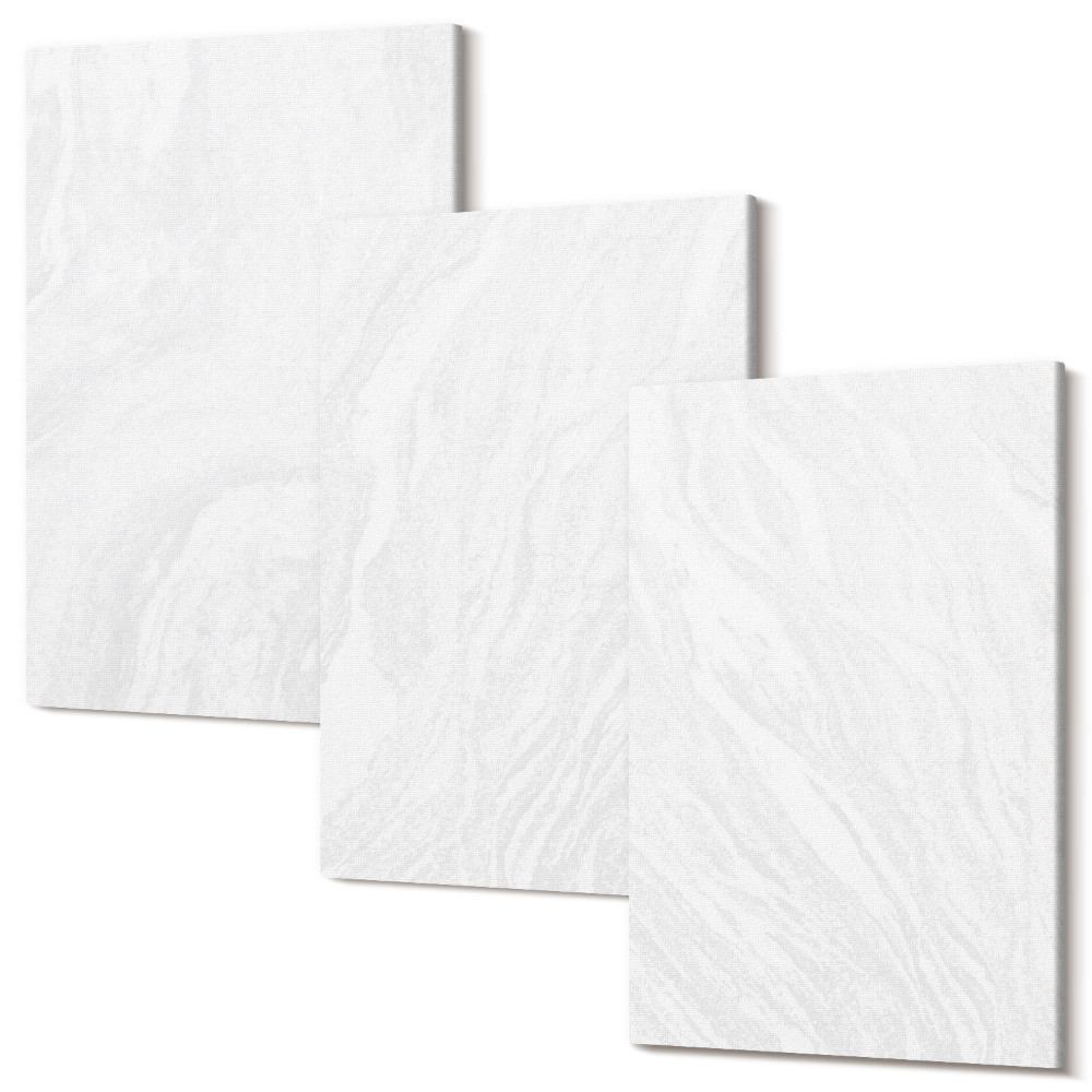 Zestaw obrazów tryptyk na ścianę Elegancki marmur linearna struktura kamienna