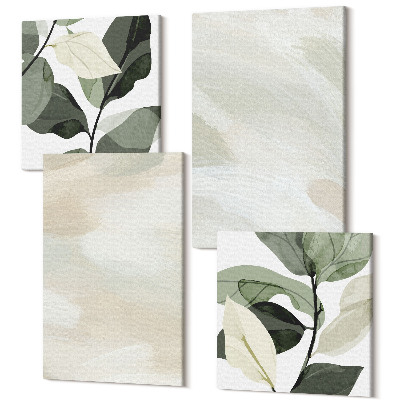 Zestaw obrazów na płótnie kwadryptyk Jasne farby abstrakcja na płótnie styl delikatny boho