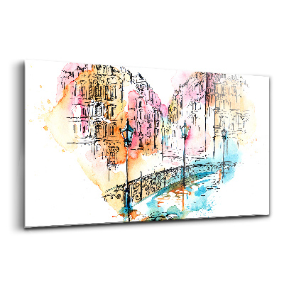 Obraz na szkle Architektura w kształcie serca